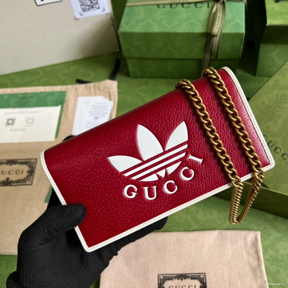 First bag ru Gucci wallet Adidas chain x with 0716